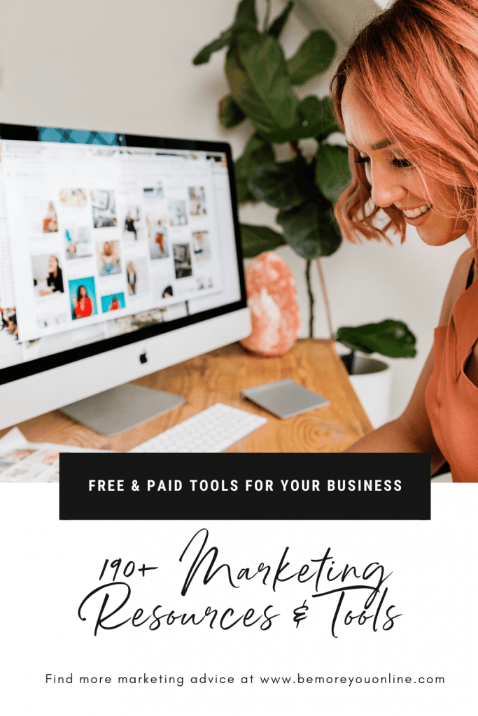 Free marketing resources & tools | Be more you branding and marketing | brand tools | website tools