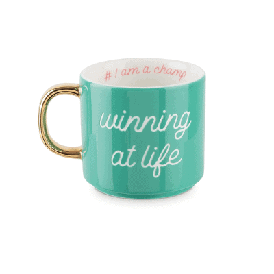 Winning at life mug girl boss gift guide