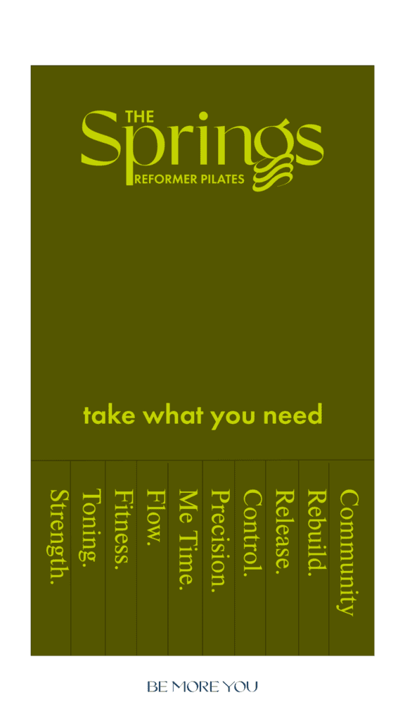 The Springs central brand message - Take what you need
