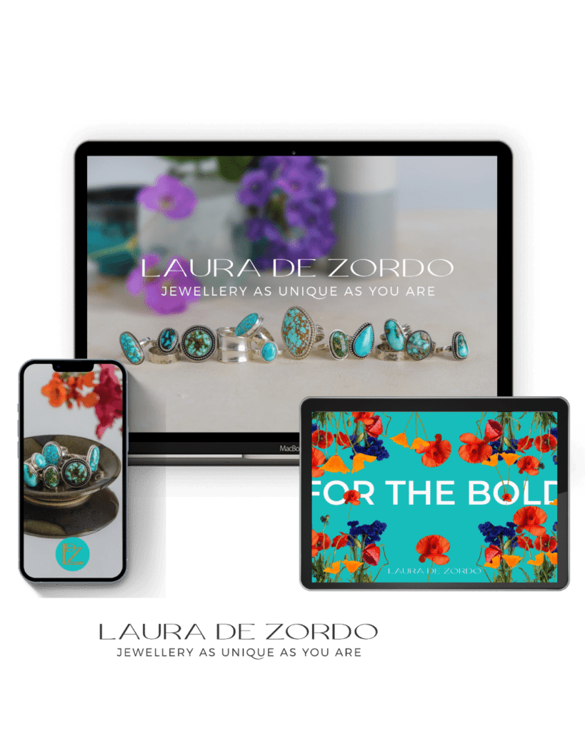 Laura De Zordo Jewellery Brand design and web design
