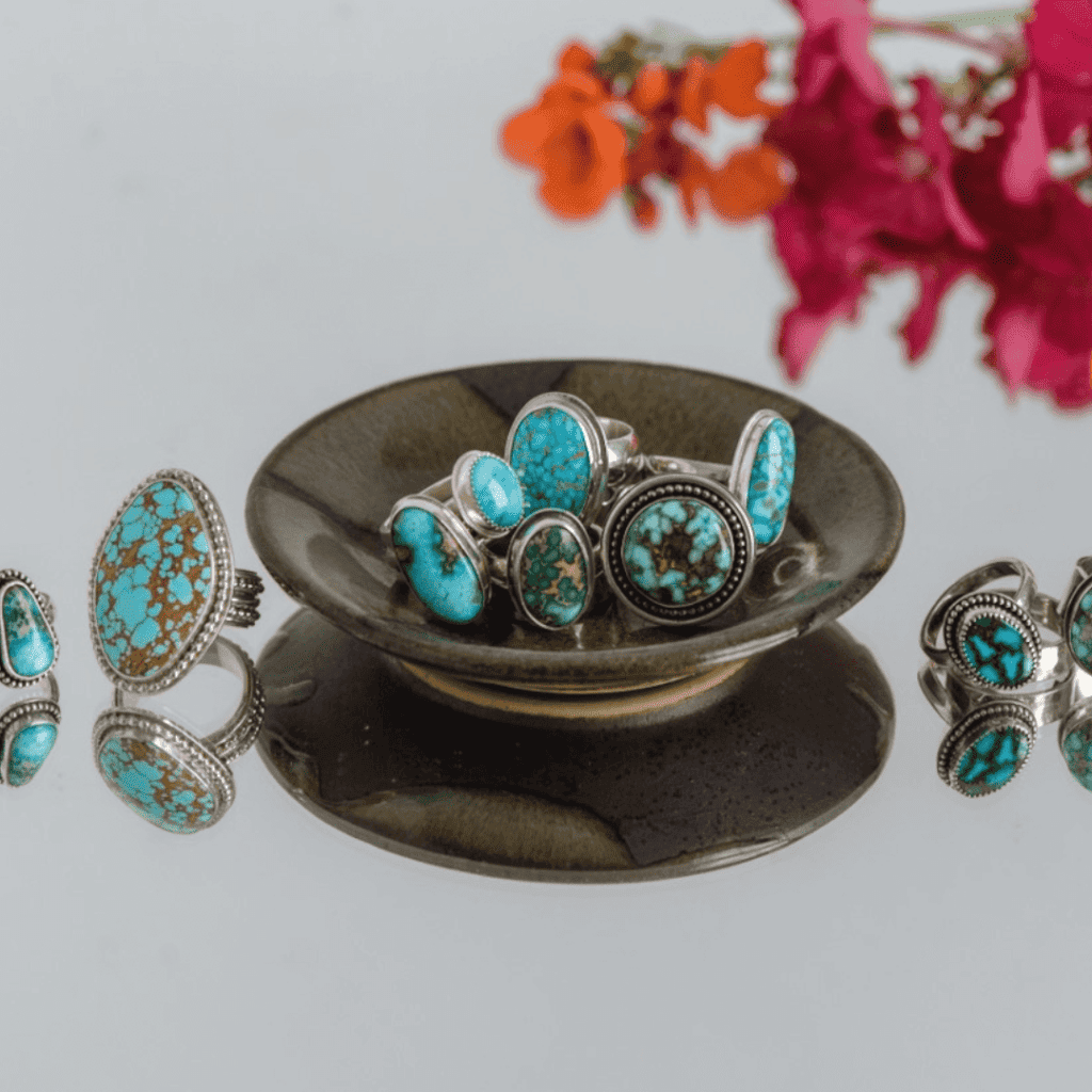 Photo of LAura de zordo handmade turquoise rings