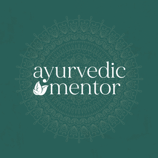 Ayurvedic mentor logo - Ayurveda branding integrative medicine membership logo design brand and web design by be more you